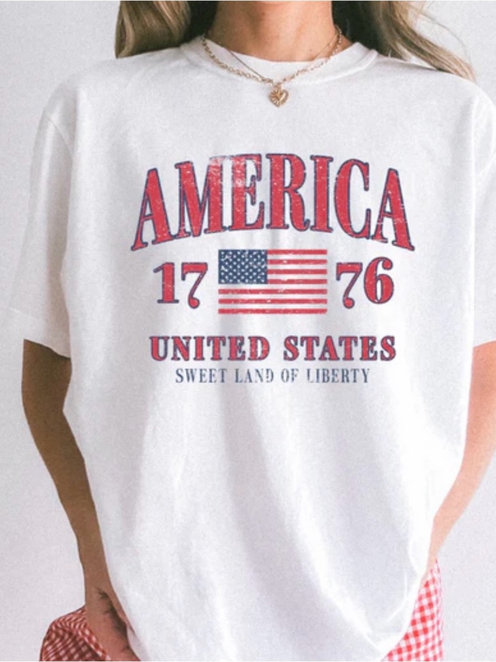 New American Classic Retro USA 1776 Tee Shirt